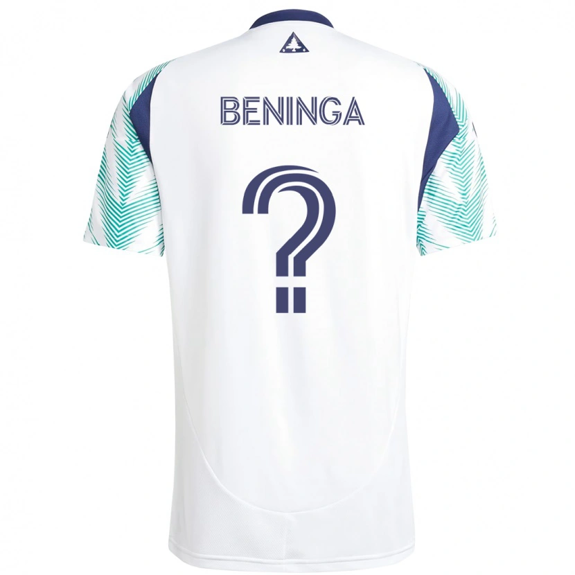 Danxen Kid Owen Beninga #0 White Blue Away Jersey 2025/26 T-Shirt