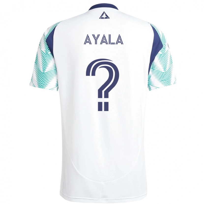 Danxen Kid Jordi Ayala #0 White Blue Away Jersey 2025/26 T-Shirt