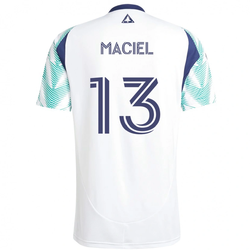 Danxen Kid Maciel #13 White Blue Away Jersey 2025/26 T-Shirt