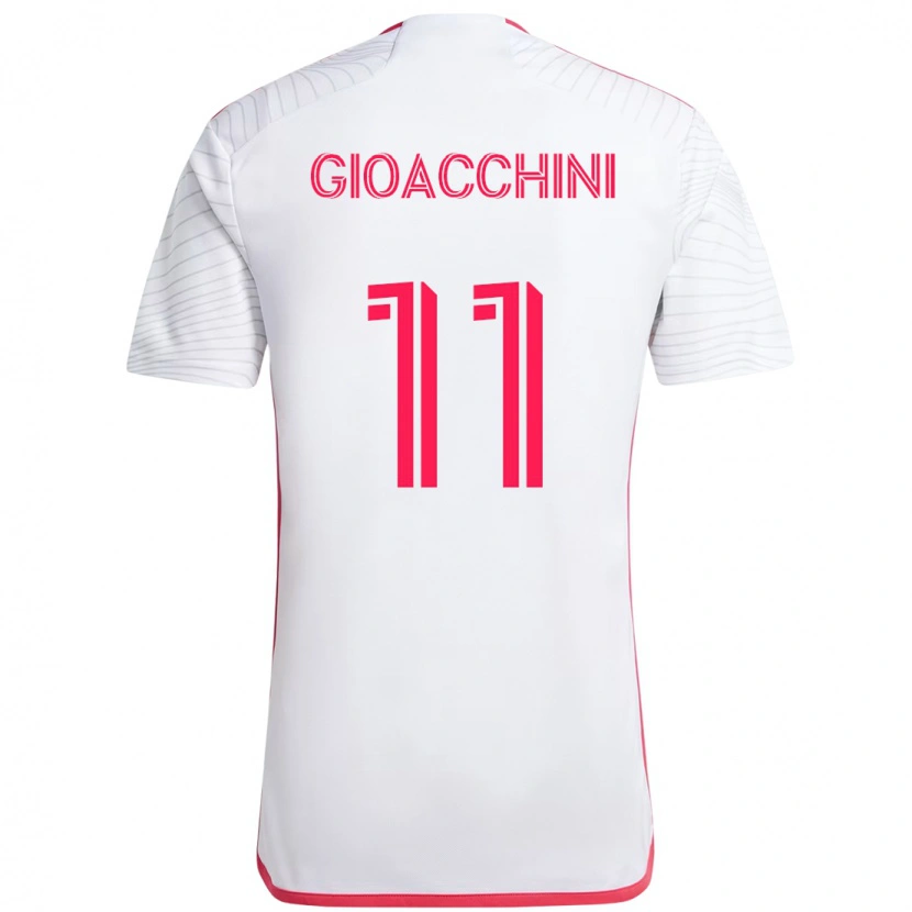 Danxen Kid Nicholas Gioacchini #11 White Magenta Away Jersey 2025/26 T-Shirt