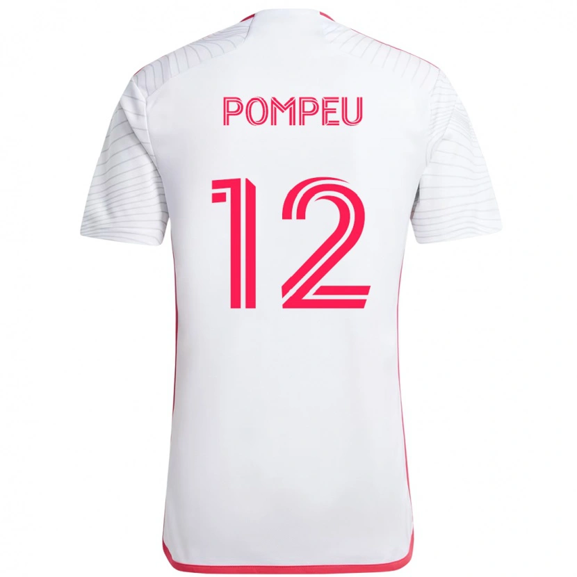 Danxen Kid Célio Pompeu #12 White Magenta Away Jersey 2025/26 T-Shirt