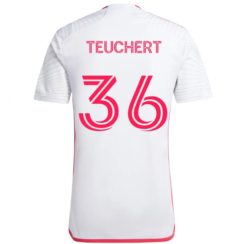 Danxen Kid Cedric Teuchert #36 White Magenta Away Jersey 2025/26 T-Shirt