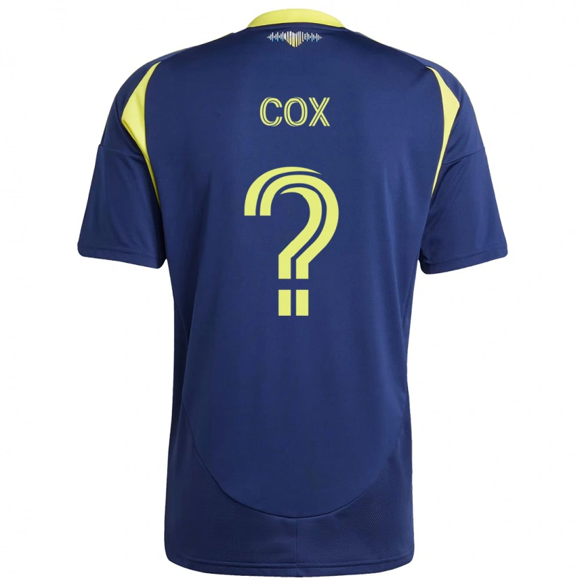 Danxen Kid Justin Cox #0 Navy Blue Yellow Away Jersey 2025/26 T-Shirt