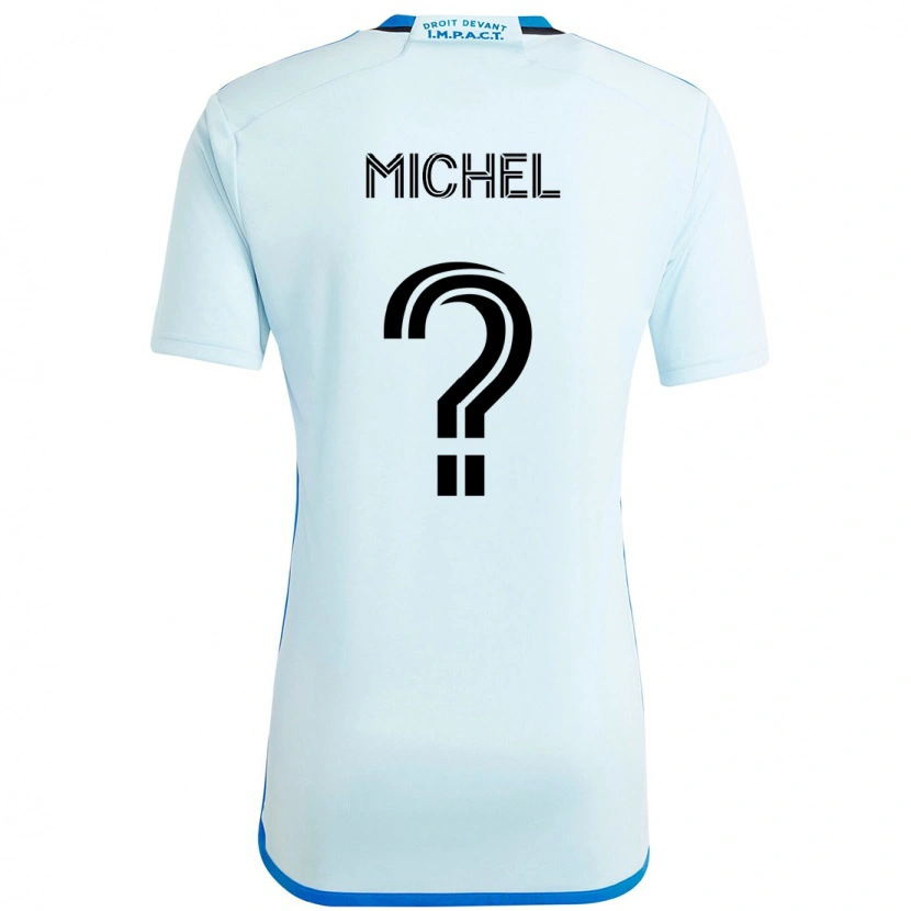 Danxen Kid Judewellin Michel #0 Sky Blue Dark Blue Away Jersey 2025/26 T-Shirt