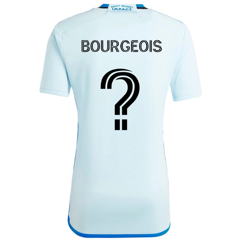 Danxen Kid Maxime Bourgeois #0 Sky Blue Dark Blue Away Jersey 2025/26 T-Shirt