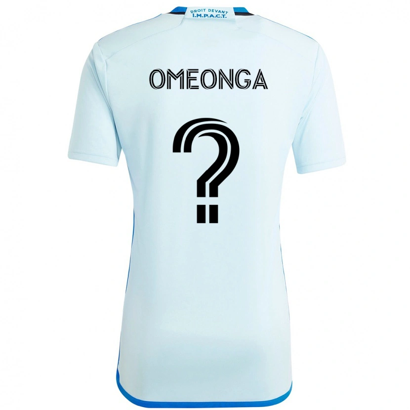 Danxen Kid Jeremie Omeonga #0 Sky Blue Dark Blue Away Jersey 2025/26 T-Shirt