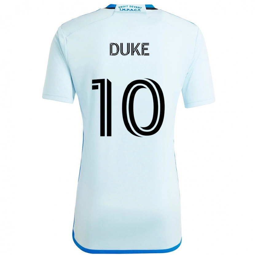 Danxen Kid Bryce Duke #10 Sky Blue Dark Blue Away Jersey 2025/26 T-Shirt