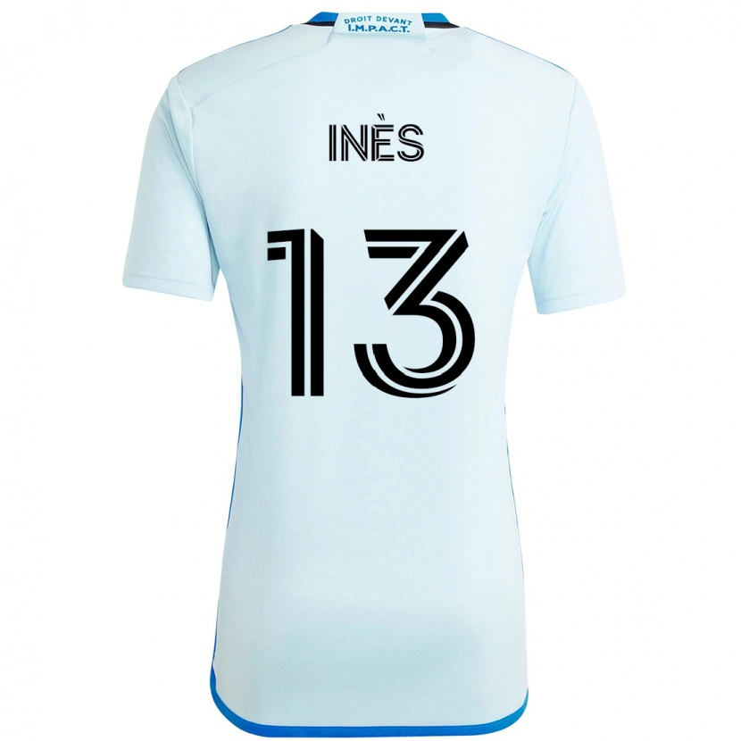 Danxen Kid Nourani Inès #13 Sky Blue Dark Blue Away Jersey 2025/26 T-Shirt