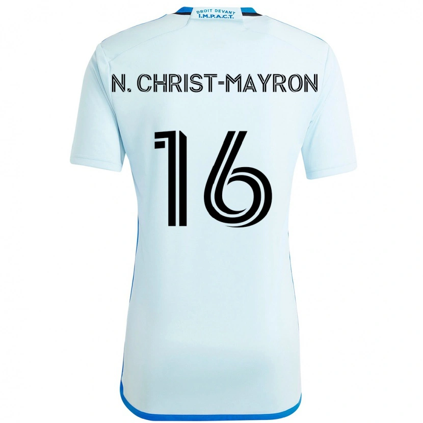 Danxen Kid Brou Aya N'ta Christ-Mayron #16 Sky Blue Dark Blue Away Jersey 2025/26 T-Shirt