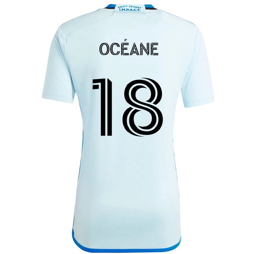 Danxen Kid Blouin Océane #18 Sky Blue Dark Blue Away Jersey 2025/26 T-Shirt