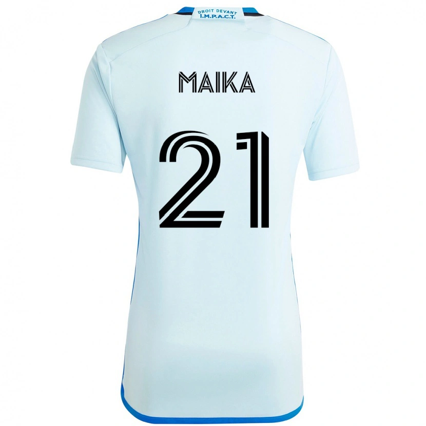 Danxen Kid Pouliot Maika #21 Sky Blue Dark Blue Away Jersey 2025/26 T-Shirt