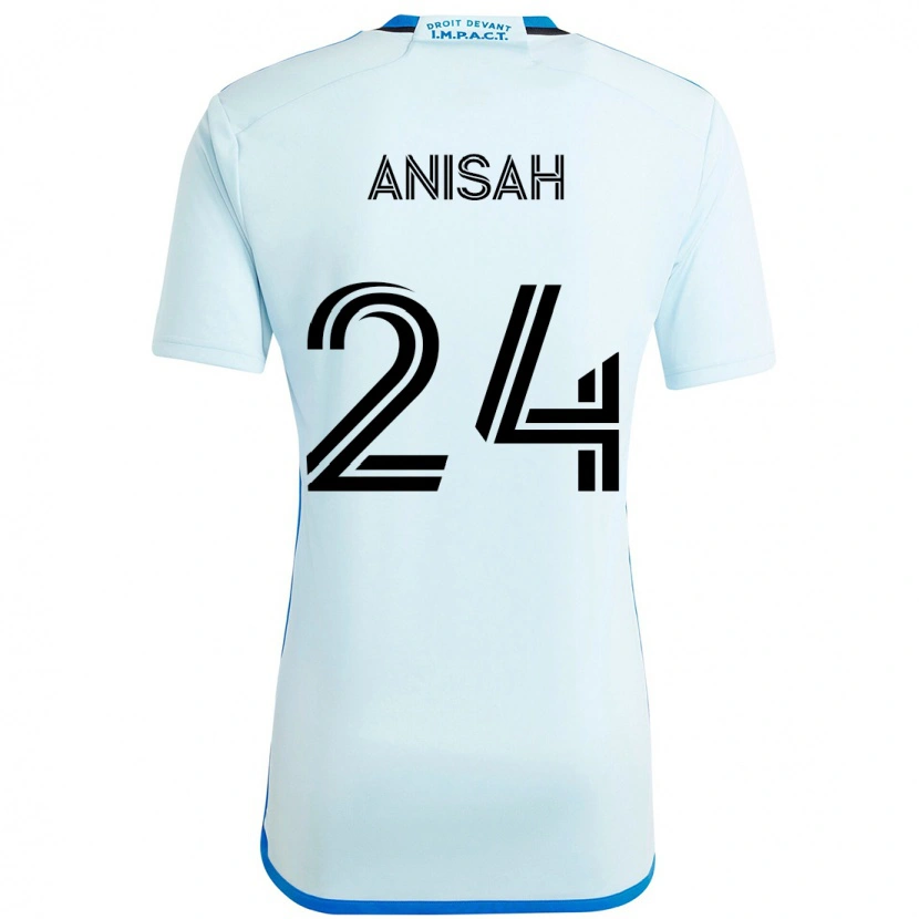 Danxen Kid Yusuf Anisah #24 Sky Blue Dark Blue Away Jersey 2025/26 T-Shirt