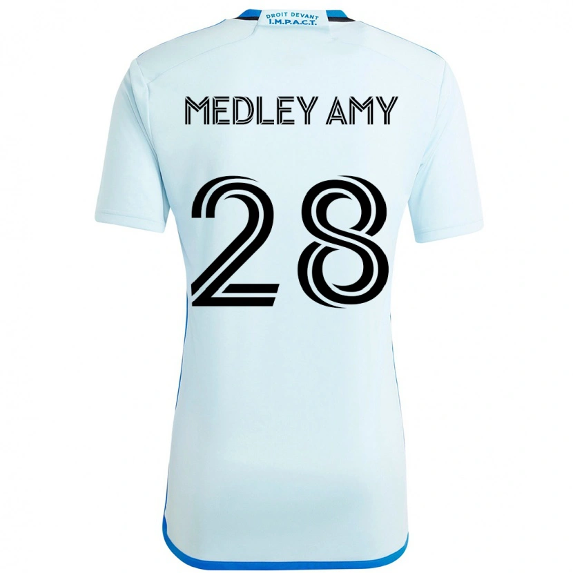 Danxen Kid Medley Amy #28 Sky Blue Dark Blue Away Jersey 2025/26 T-Shirt