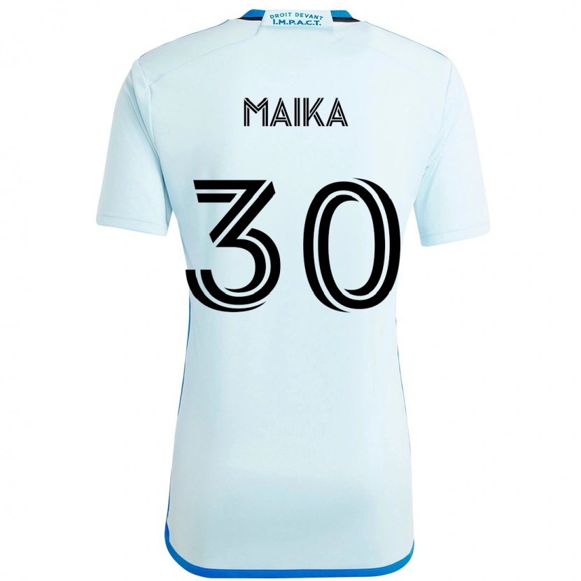 Danxen Kid Valcourt Maika #30 Sky Blue Dark Blue Away Jersey 2025/26 T-Shirt