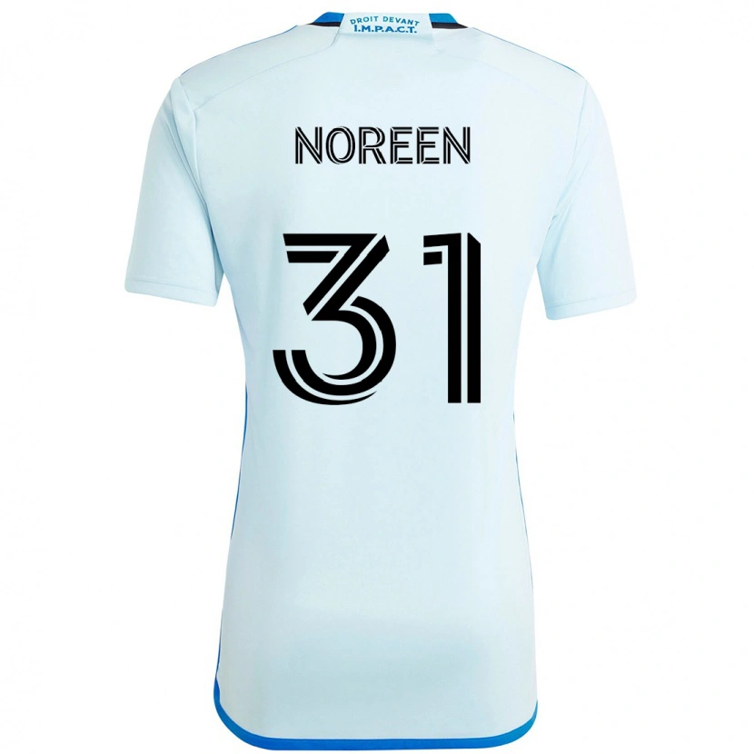 Danxen Kid Tijhof Noreen #31 Sky Blue Dark Blue Away Jersey 2025/26 T-Shirt