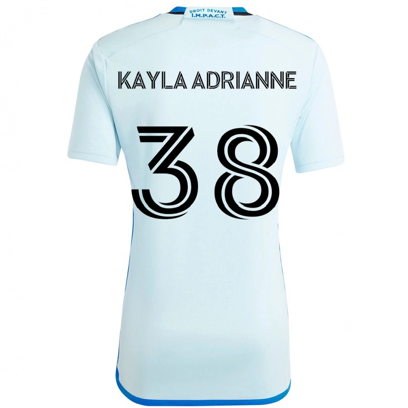 Danxen Kid Kamdem Kayla Adrianne #38 Sky Blue Dark Blue Away Jersey 2025/26 T-Shirt