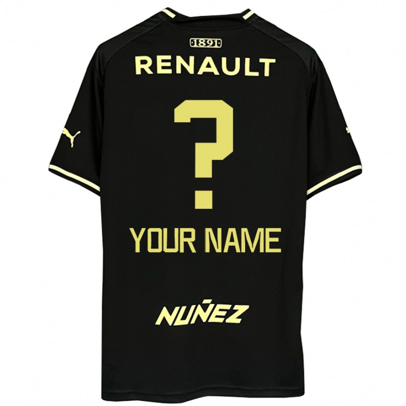 Danxen Kid Your Name #0 Black Yellow Away Jersey 2025/26 T-Shirt