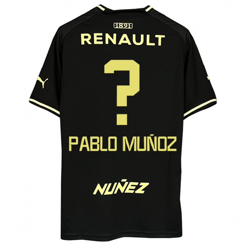 Danxen Kid Juan Pablo Muñoz #0 Black Yellow Away Jersey 2025/26 T-Shirt