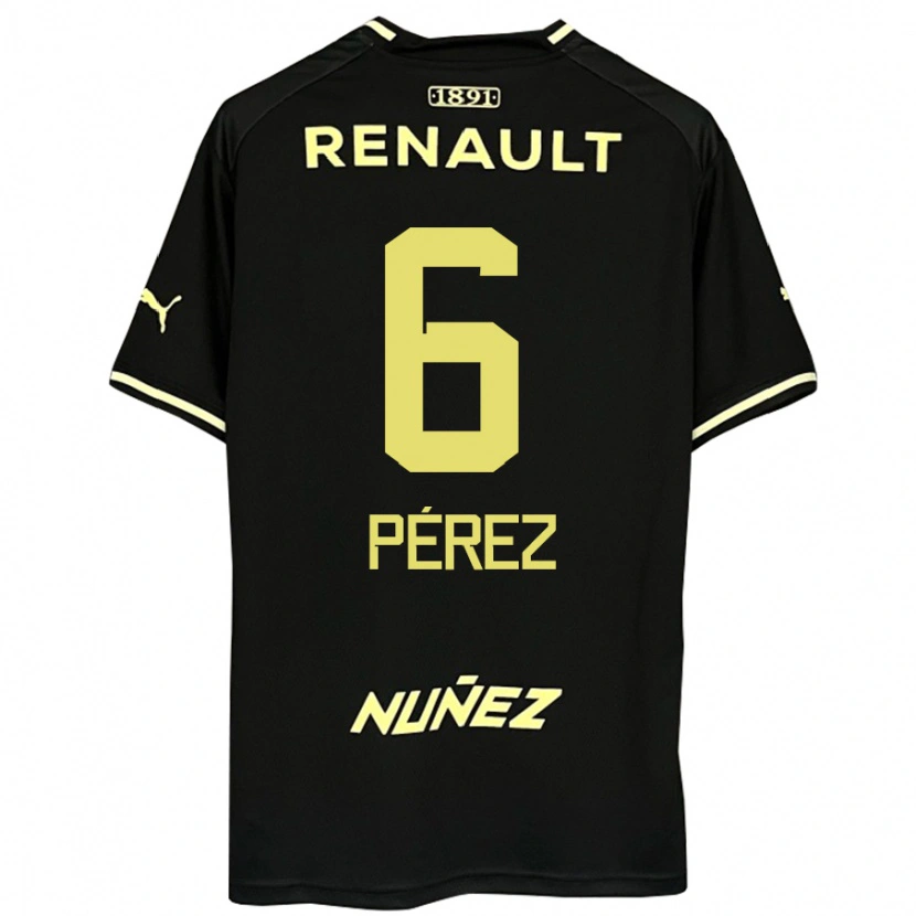 Danxen Kid Rodrigo Pérez #6 Black Yellow Away Jersey 2025/26 T-Shirt