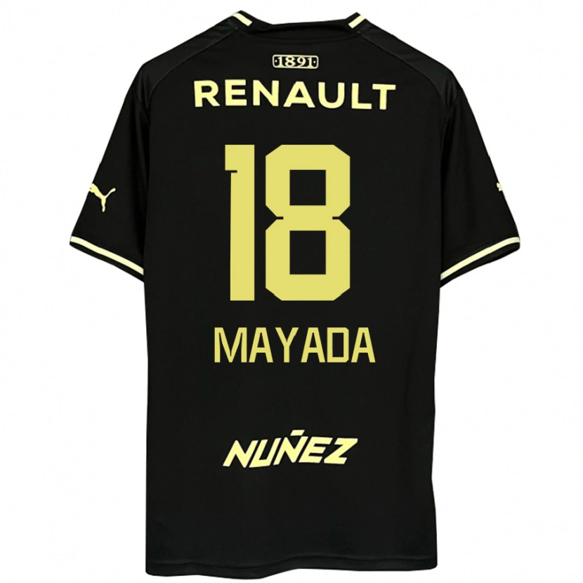 Danxen Kid Camilo Mayada #18 Black Yellow Away Jersey 2025/26 T-Shirt