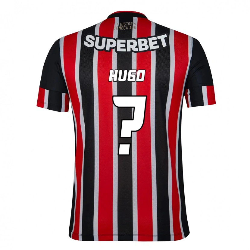 Danxen Kid Hugo #0 Black Red Away Jersey 2025/26 T-Shirt