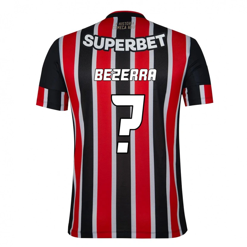 Danxen Kid Pedro Bezerra #0 Black Red Away Jersey 2025/26 T-Shirt