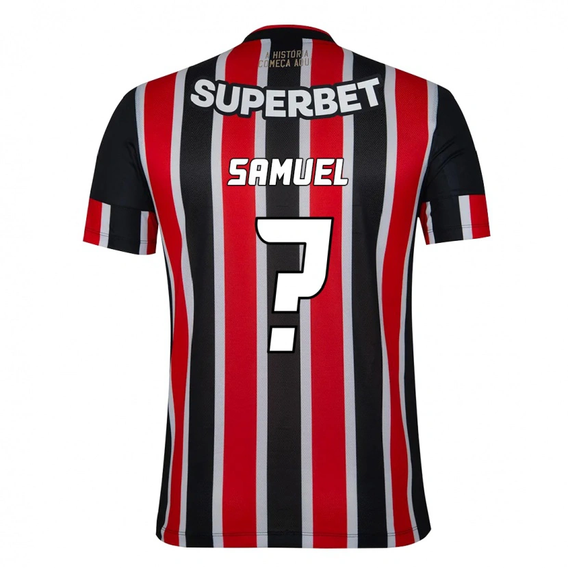 Danxen Kid Samuel #0 Black Red Away Jersey 2025/26 T-Shirt