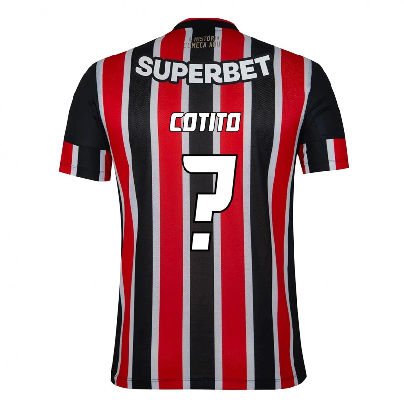 Danxen Kid Arnold Cotito #0 Black Red Away Jersey 2025/26 T-Shirt