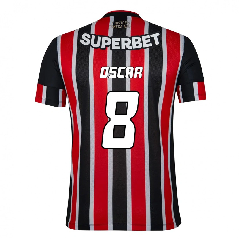 Danxen Kid Oscar #8 Black Red Away Jersey 2025/26 T-Shirt