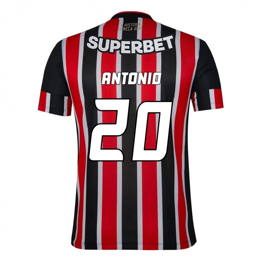 Danxen Kid Marcos Antônio #20 Black Red Away Jersey 2025/26 T-Shirt