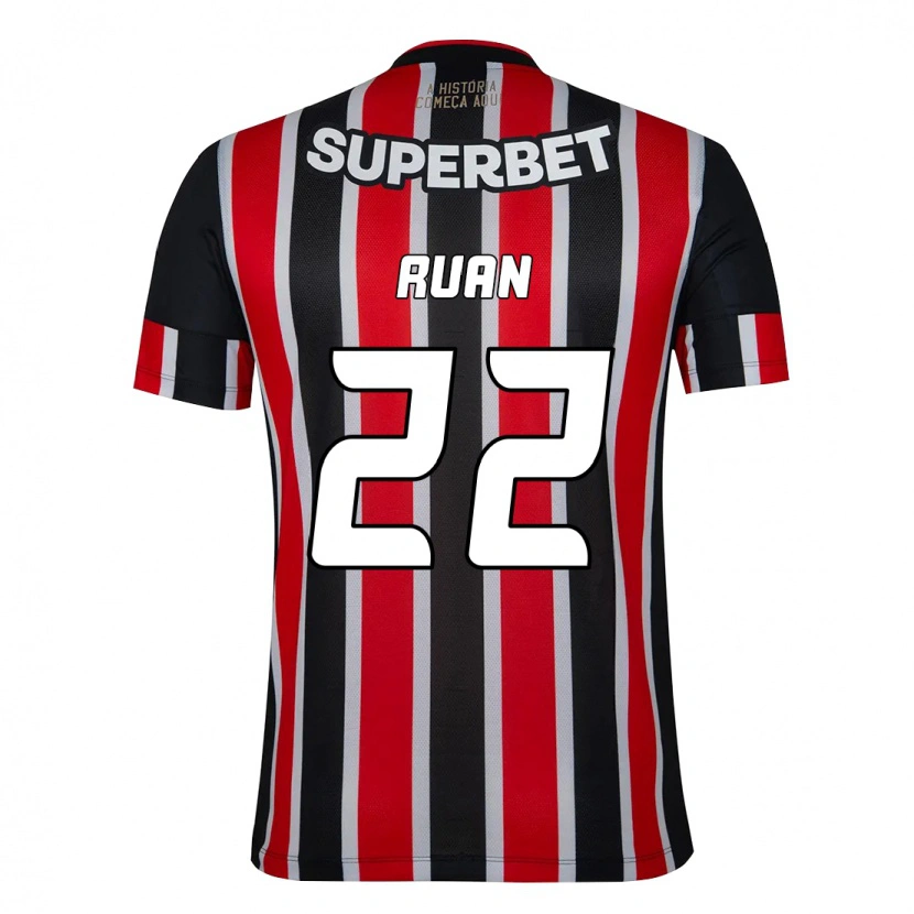 Danxen Kid Ruan #22 Black Red Away Jersey 2025/26 T-Shirt