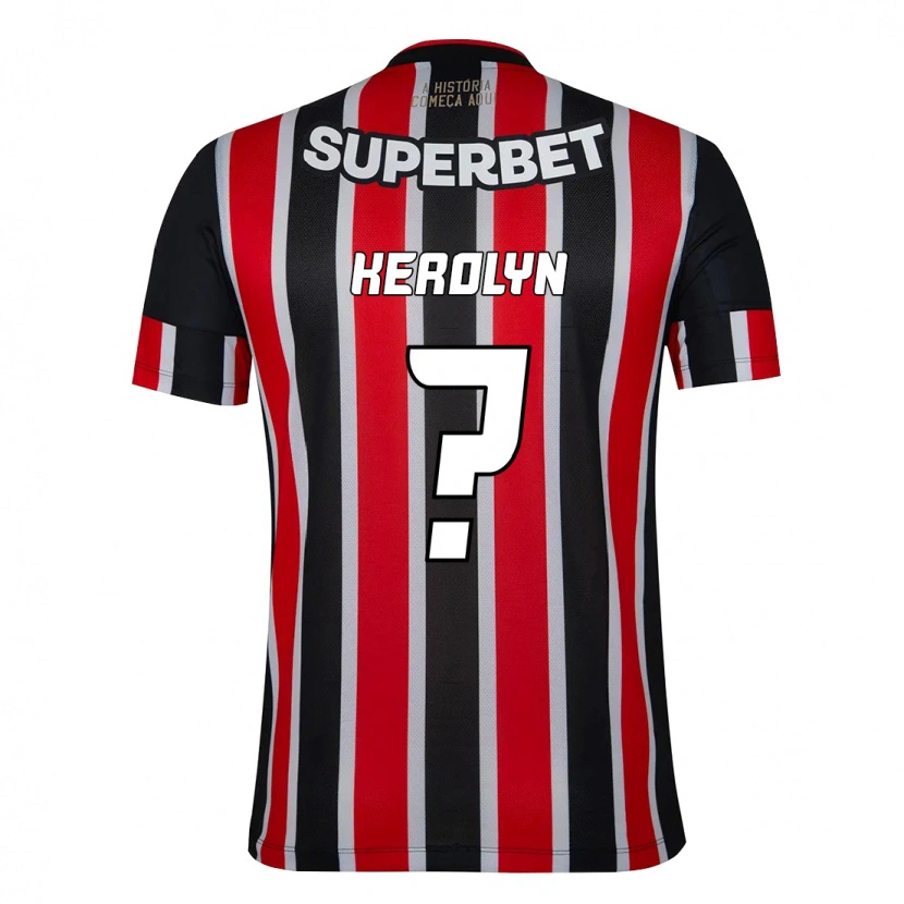 Danxen Kid Júlia Kerolyn #0 Black Red Away Jersey 2025/26 T-Shirt