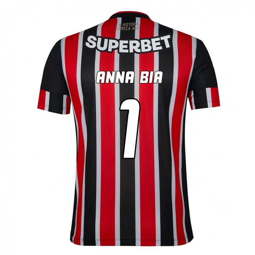 Danxen Kid Anna Bia #1 Black Red Away Jersey 2025/26 T-Shirt