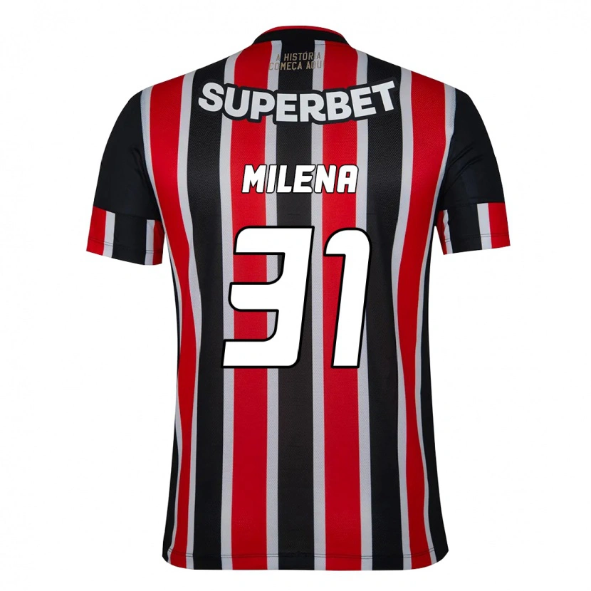 Danxen Kid Milena #31 Black Red Away Jersey 2025/26 T-Shirt