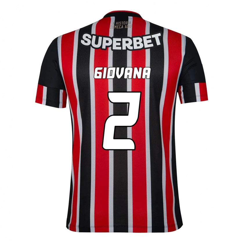 Danxen Kid Giovana #2 Black Red Away Jersey 2025/26 T-Shirt