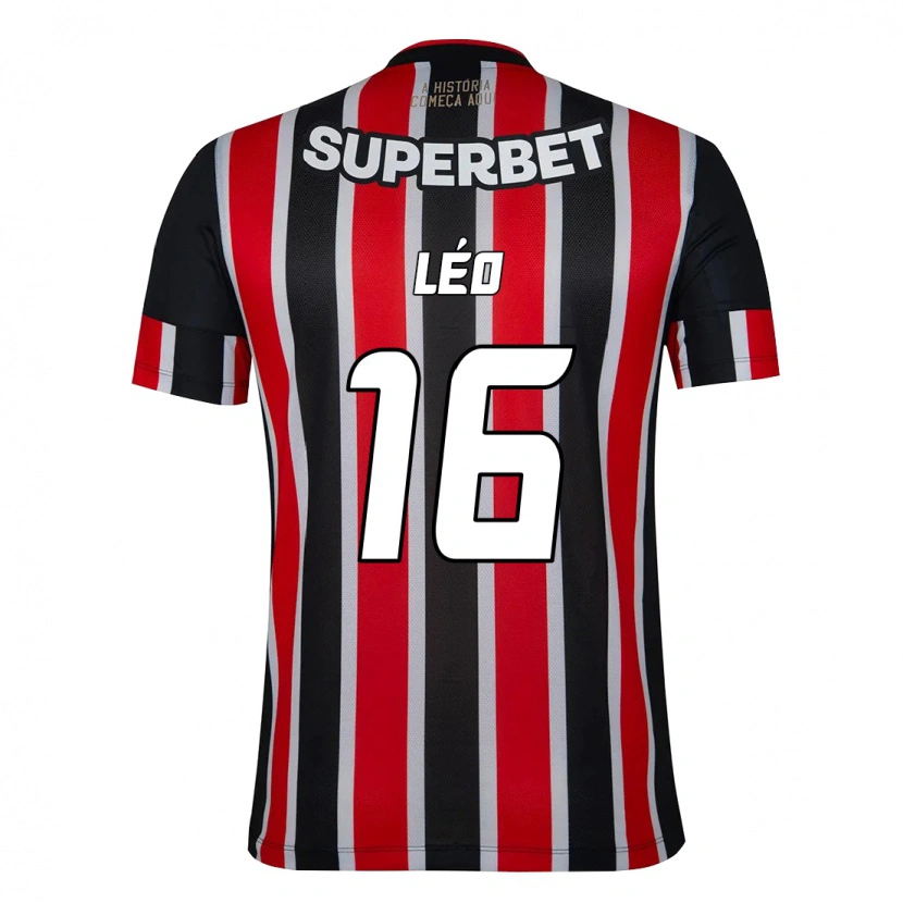 Danxen Kid Leo #16 Black Red Away Jersey 2025/26 T-Shirt