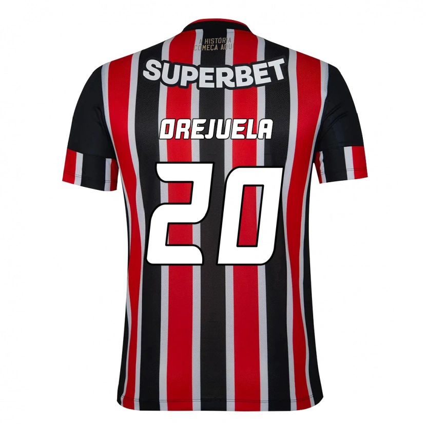 Danxen Kid Luis Manuel Orejuela #20 Black Red Away Jersey 2025/26 T-Shirt