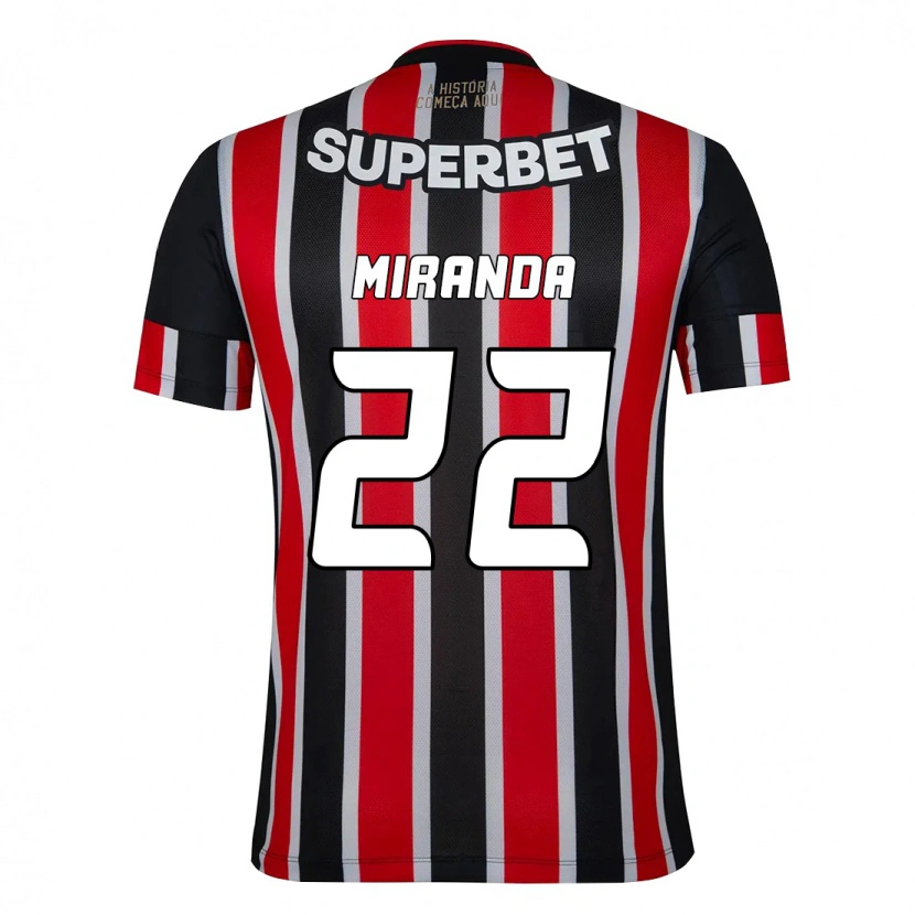 Danxen Kid Miranda #22 Black Red Away Jersey 2025/26 T-Shirt