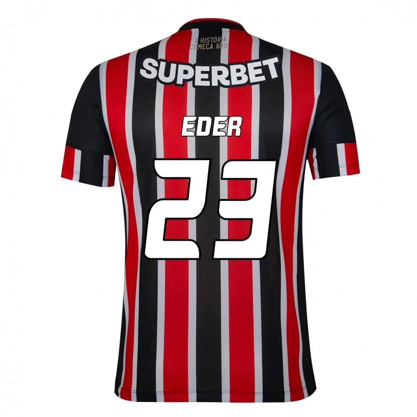 Danxen Kid Eder #23 Black Red Away Jersey 2025/26 T-Shirt