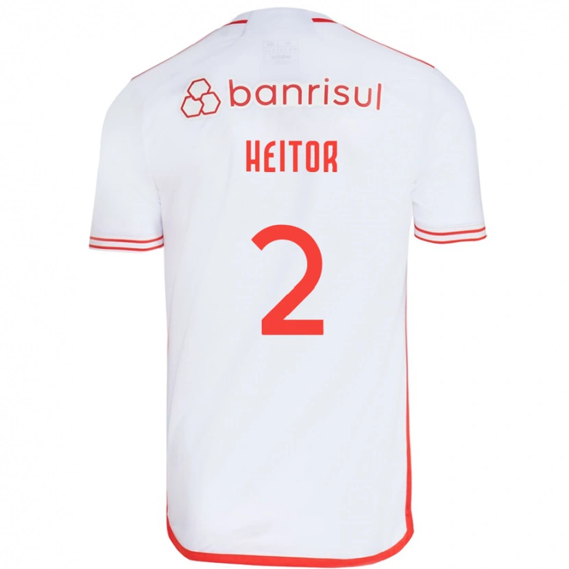 Danxen Kid Heitor #2 White Red Away Jersey 2025/26 T-Shirt