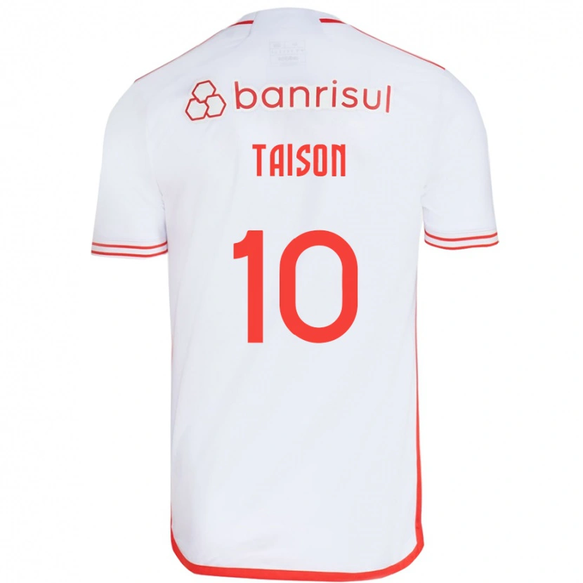 Danxen Kid Taison #10 White Red Away Jersey 2025/26 T-Shirt