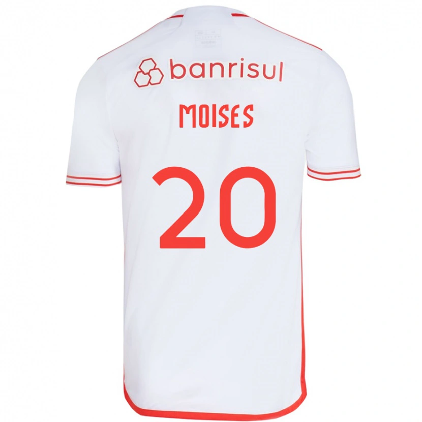 Danxen Kid Moises #20 White Red Away Jersey 2025/26 T-Shirt