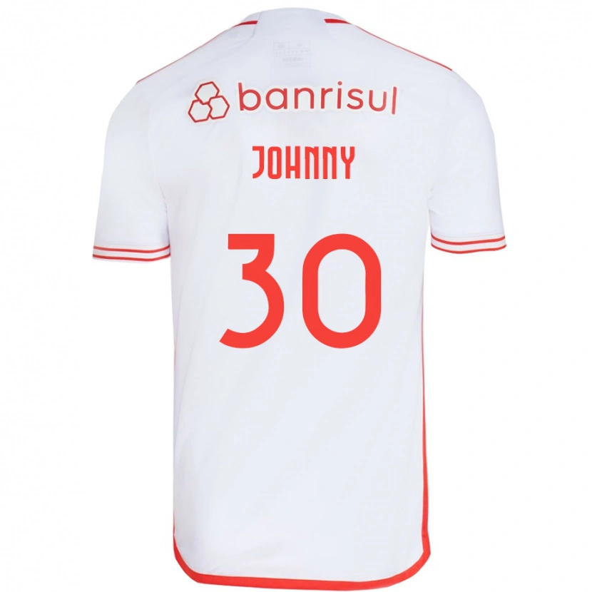 Danxen Kid Johnny #30 White Red Away Jersey 2025/26 T-Shirt