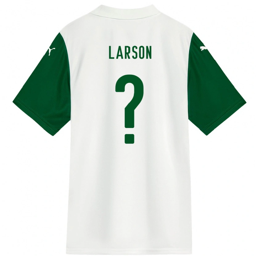 Danxen Kid Larson #0 White Green Away Jersey 2025/26 T-Shirt