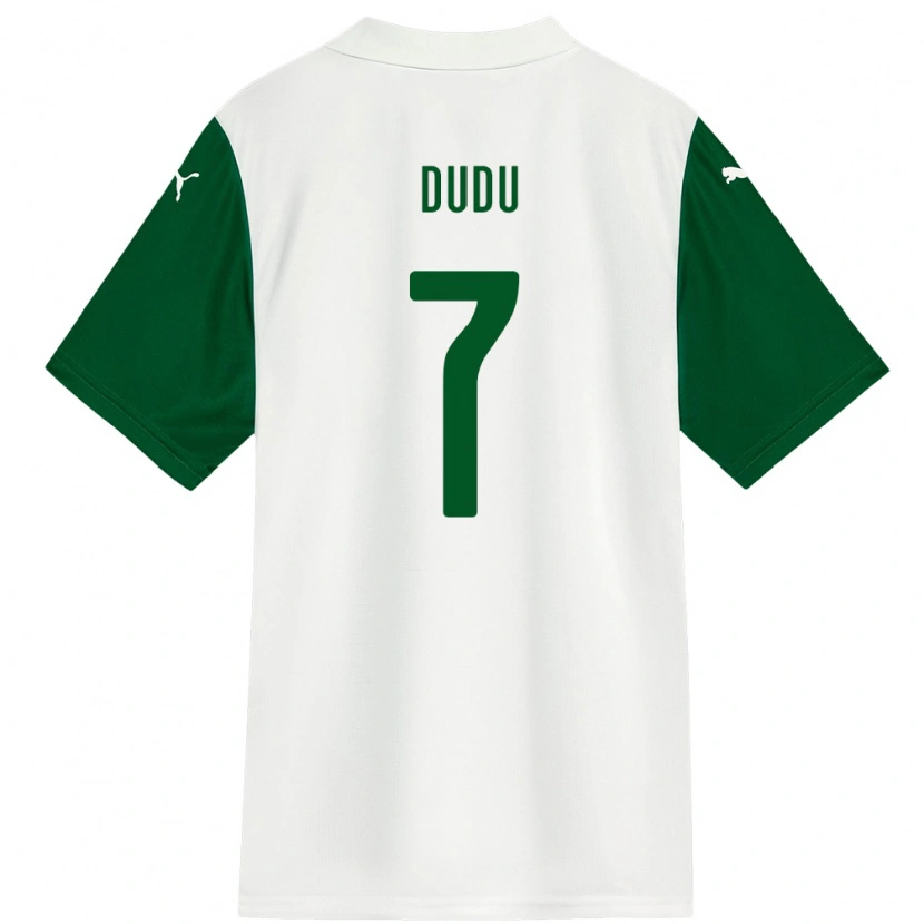 Danxen Kid Dudu #7 White Green Away Jersey 2025/26 T-Shirt