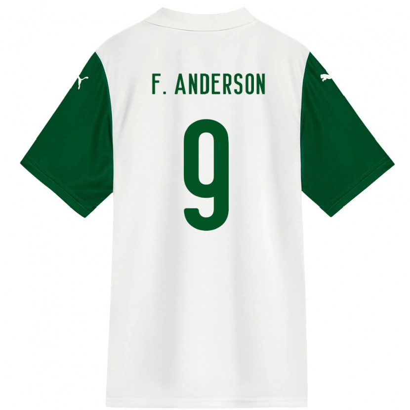 Danxen Kid Felipe Anderson #9 White Green Away Jersey 2025/26 T-Shirt