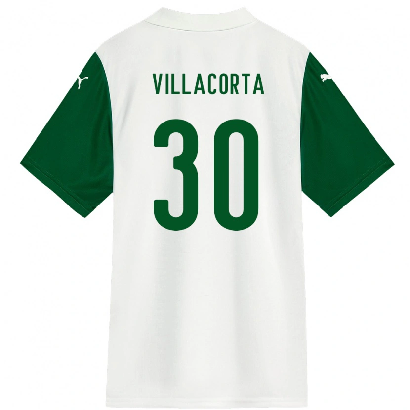 Danxen Kid Rodrigo Villacorta #30 White Green Away Jersey 2025/26 T-Shirt