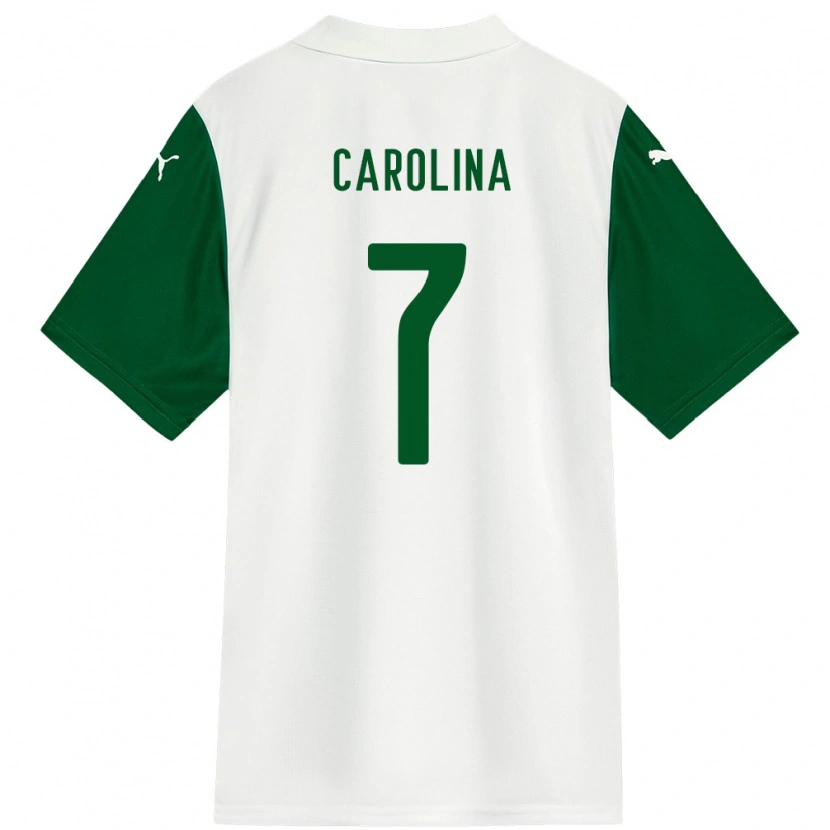 Danxen Kid Brena Carolina #7 White Green Away Jersey 2025/26 T-Shirt