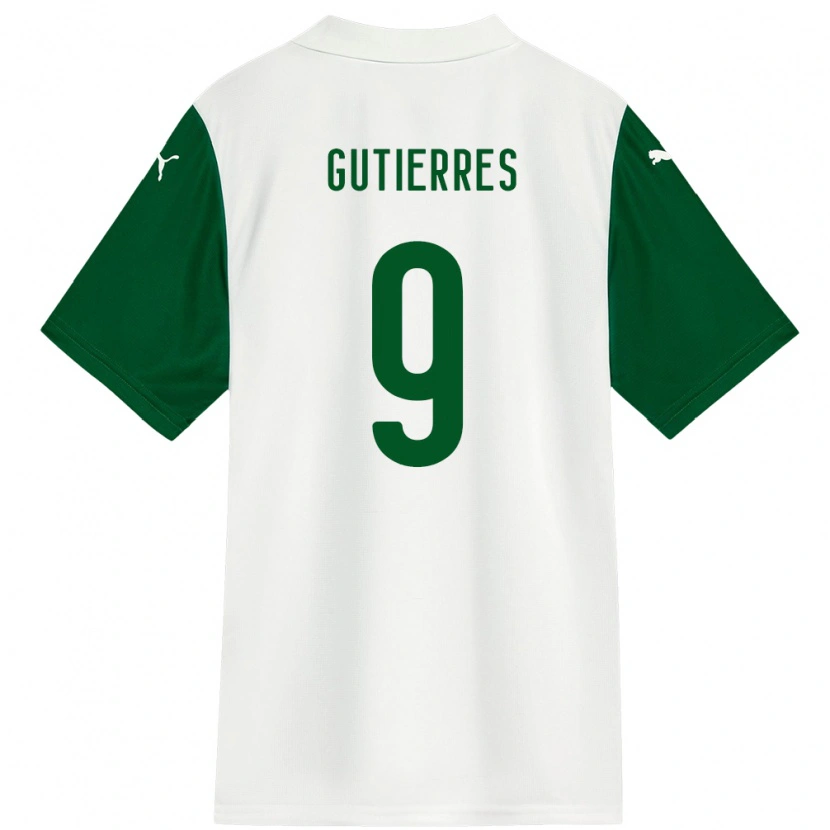 Danxen Kid Amanda Gutierres #9 White Green Away Jersey 2025/26 T-Shirt