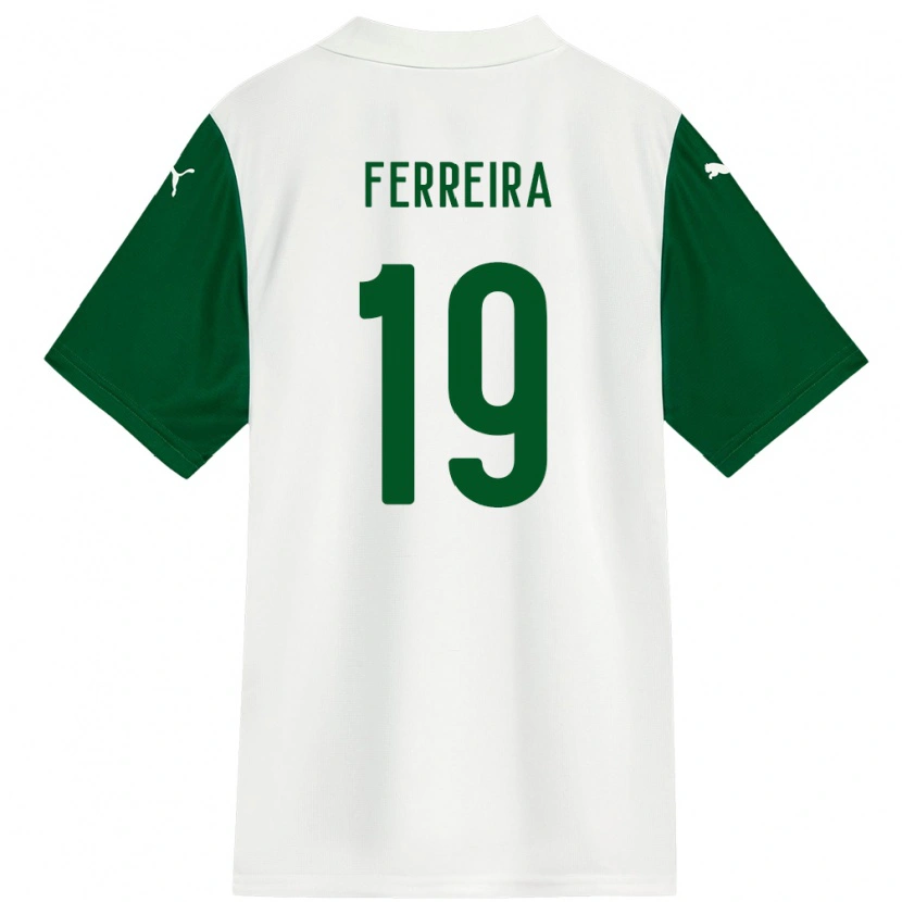 Danxen Kid Letícia Ferreira #19 White Green Away Jersey 2025/26 T-Shirt